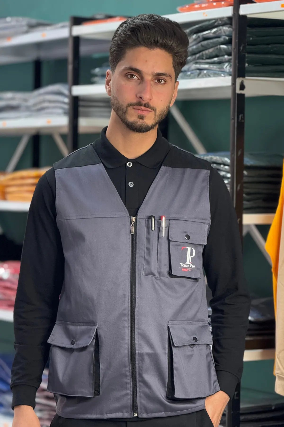 Gilet de travail Gris