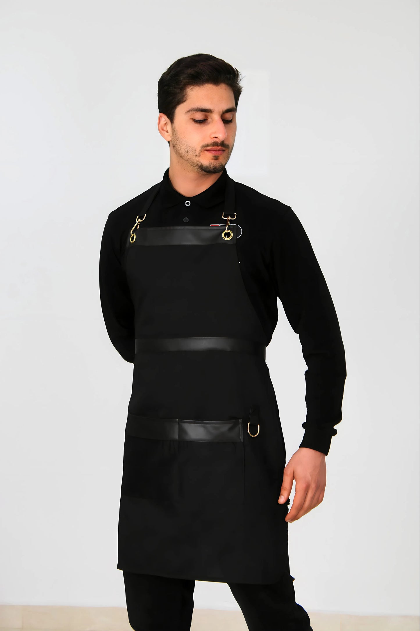 Tablier serge 2en1 Noir