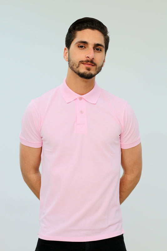 Pull col chemise manches courtes