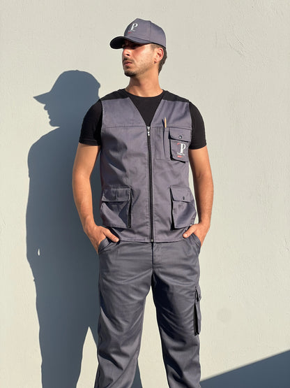 Pantalon Industriel Gris