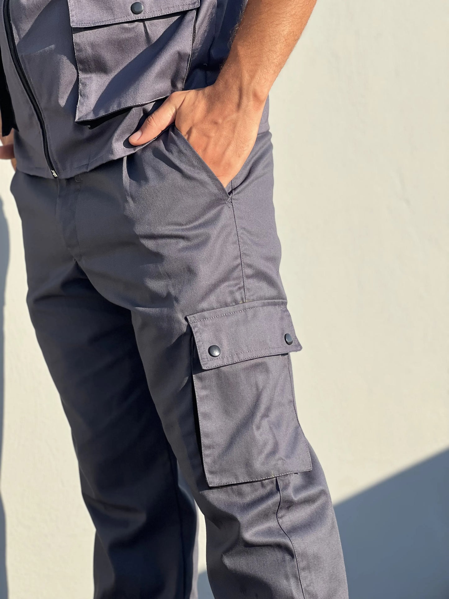 Pantalon Industriel Gris